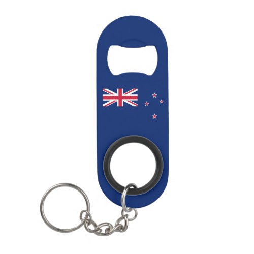 Patriotic New Zealand Flag Keychain Bottle Opener