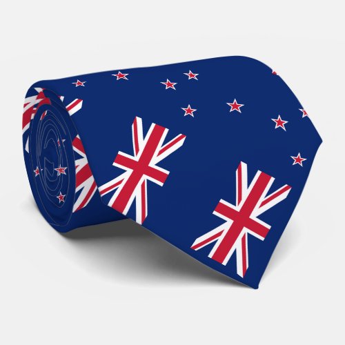 Patriotic New Zealand Flag Neck Tie