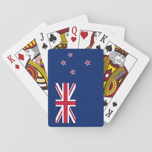 Patriotic New Zealand Flag Poker Cards