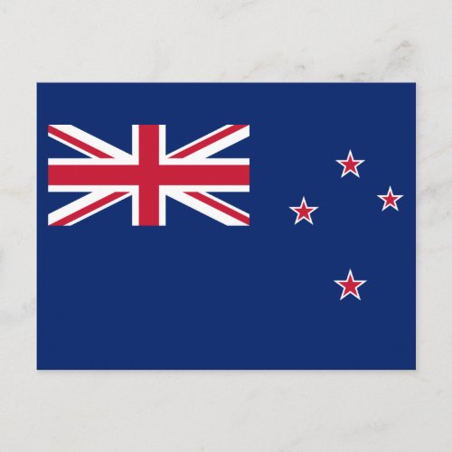 Patriotic New Zealand Flag Postcard