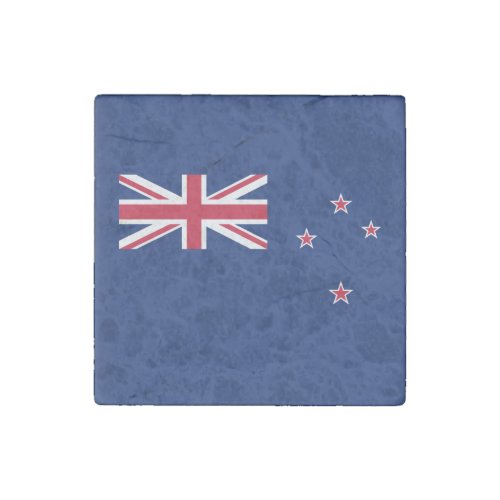 Patriotic New Zealand Flag Stone Magnet