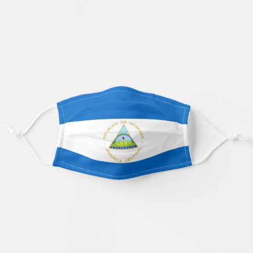Patriotic Nicaragua Flag Adult Cloth Face Mask