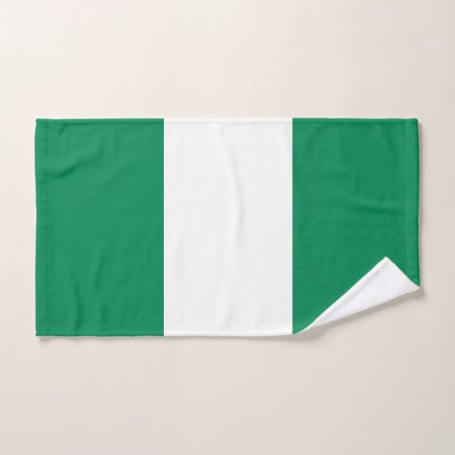 Patriotic Nigeria Flag Hand Towel