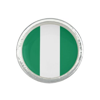 Patriotic Nigeria Flag Ring by topdivertntrend at Zazzle