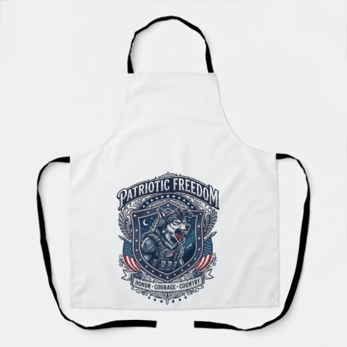 Patriotic Night Mission Patriot Wolf Military Insp Apron