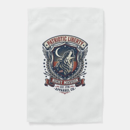 Patriotic Night Mission Patriot Wolf Military Insp Garden Flag