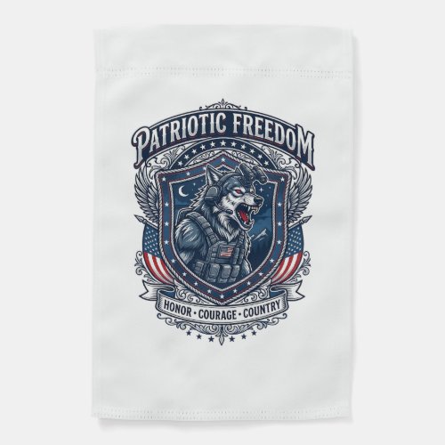 Patriotic Night Mission Patriot Wolf Military Insp Garden Flag