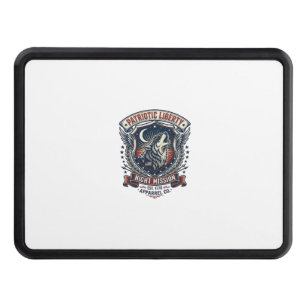 Patriotic Night Mission Patriot Wolf Military Insp Hitch Cover