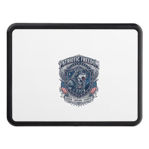 Patriotic Night Mission Patriot Wolf Military Insp Hitch Cover