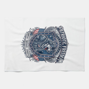 Patriotic Night Mission Patriot Wolf Military Insp Kitchen Towel