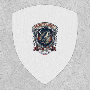 Patriotic Night Mission Patriot Wolf Military Insp Patch