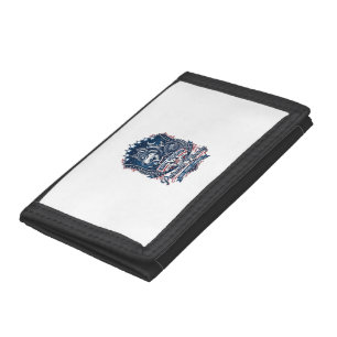 Patriotic Night Mission Patriot Wolf Military Insp Trifold Wallet