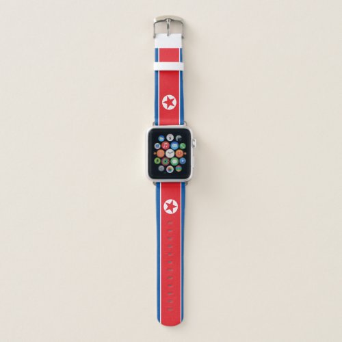 Patriotic North Korea Flag Apple Watch Band