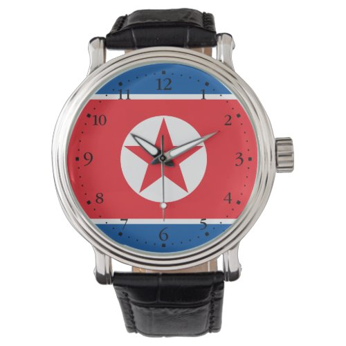 Patriotic North Korea Flag Watch