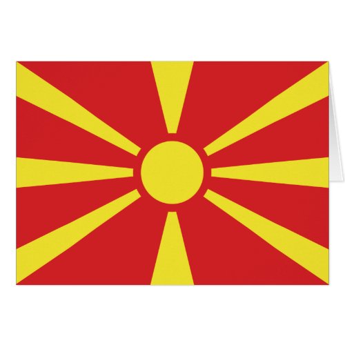 Patriotic North Macedonia Flag