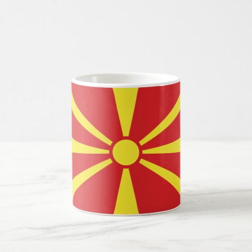 Patriotic North Macedonia Flag Coffee Mug