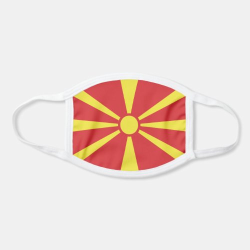 Patriotic North Macedonia Flag Face Mask