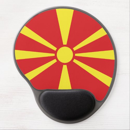 Patriotic North Macedonia Flag Gel Mouse Pad