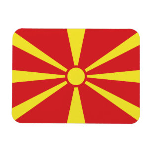 NORTH MACEDONIA  MAKEDONIJA FLAG FRIDGE MAGNET 