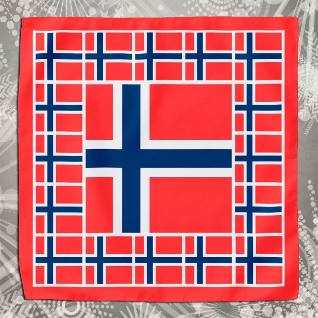 Patriotic Norwegian Flag Bandana, fashion Norway Bandana (Creator Uploaded)