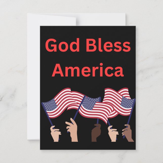 Patriotic notecards, customizable note card (Front)