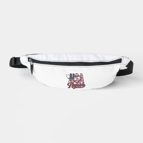Patriotic Nurse USA Heart Stethoscope Shirt Design Fanny Pack