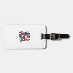 Patriotic Nurse USA Heart Stethoscope Shirt Design Luggage Tag