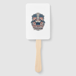 Patriotic Nurse Vector Graphic Tee_1 Hand Fan