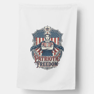 Patriotic Nurse Vector Graphic Tee_1 House Flag