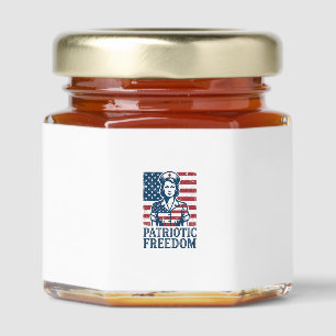 Patriotic Nurse Vector Graphic Tee Honey Jar Favors