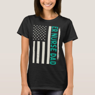 Patriotic Nursing Hospital Emergency Room ER Nurse T-Shirt