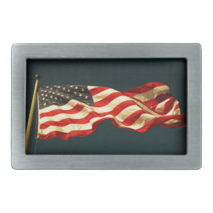 Patriotic Old Glory Belt Buckle