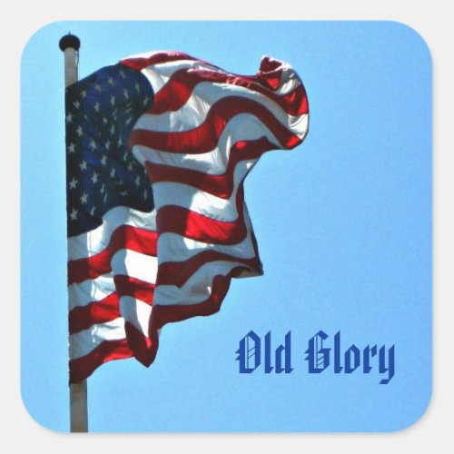 Patriotic Old Glory Stickers _ American Flag