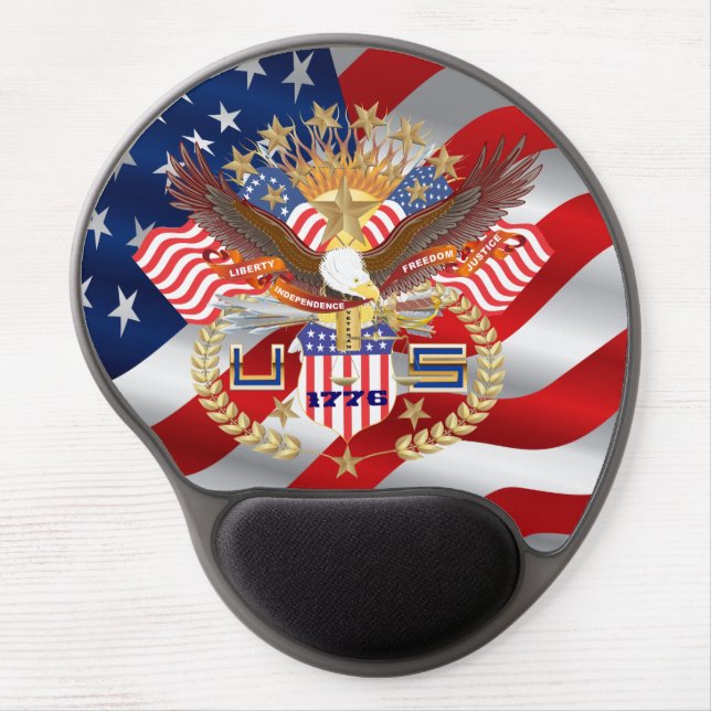 Patriotic or Veteran Gel Mouse Pad (Front)