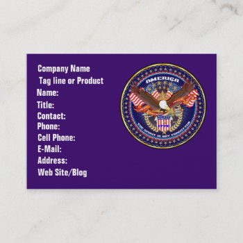 Patriotic Or Veteran  View Artist Comments Business Card by DAEVEGAS at Zazzle