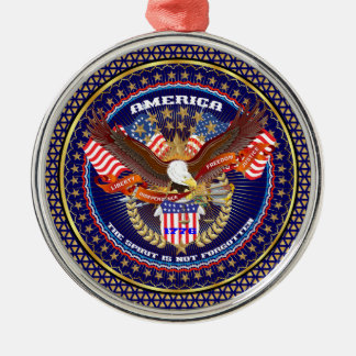 Patriotic or Veteran View Artist Comments Metal Ornament