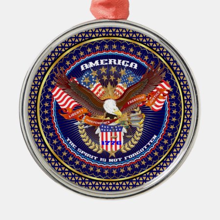 Patriotic Or Veteran View Artist Comments Metal Ornament