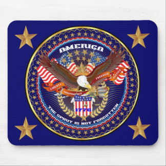 Patriotic or Veteran View Artist Comments Mouse Pad