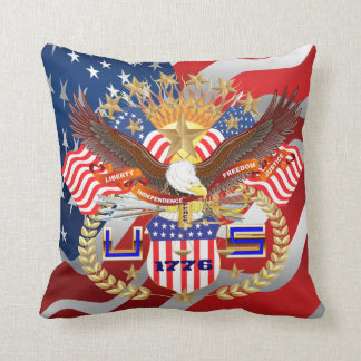 Patriotic or Veteran View Artist Comments Throw Pillow