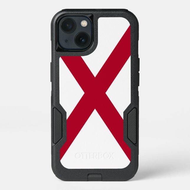Patriotic OtterBox iPhone 13 Case, Alabama Flag Case (Back)