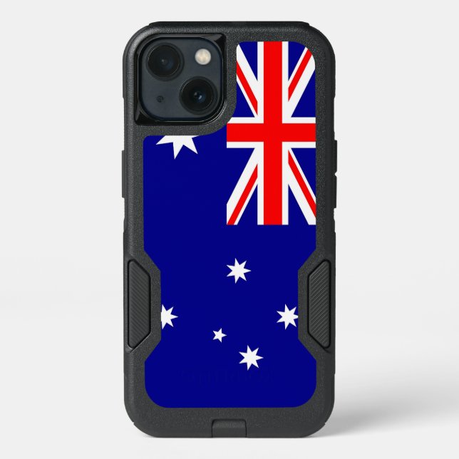 Patriotic OtterBox iPhone 13 Case, Australia flag (Back)