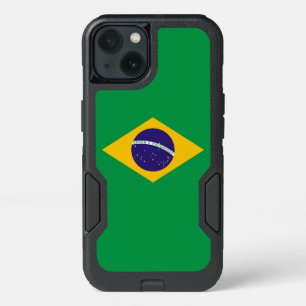 Patriotic OtterBox iPhone 13 Case, Brazil Flag Case