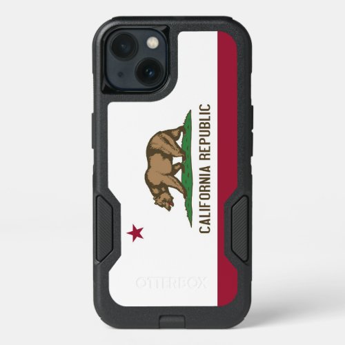 Patriotic OtterBox iPhone 13 Case California Flag