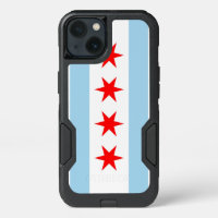 Patriotic OtterBox iPhone 13 Case, Chicago flag