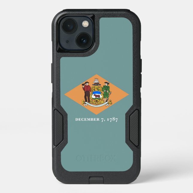 Patriotic OtterBox iPhone 13 Case, Delaware (Back)