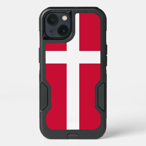 Patriotic OtterBox iPhone 13 Case Denmark Flag
