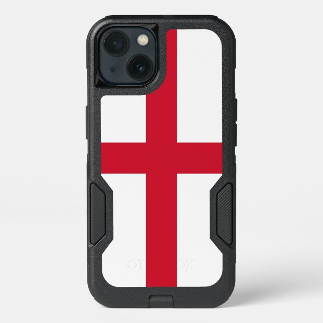 Patriotic OtterBox iPhone 13 Case, England flag Case (Back)