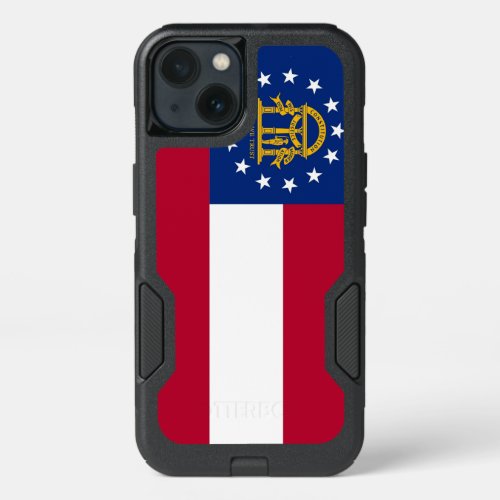 Patriotic OtterBox iPhone 13 Case Georgia flag