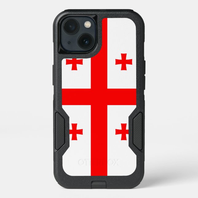 Patriotic OtterBox iPhone 13 Case, Georgia Flag Case (Back)