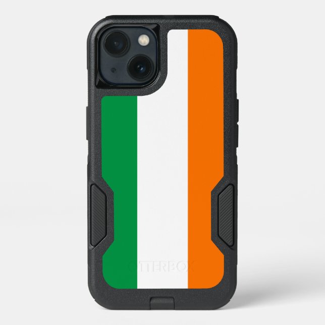 Patriotic OtterBox iPhone 13 Case, Ireland flag (Back)